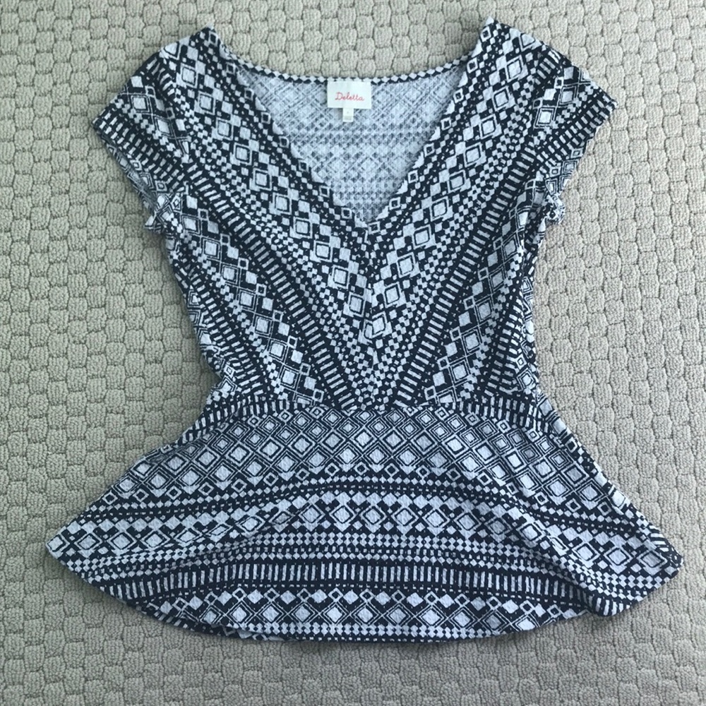 Anthropologie peplum top